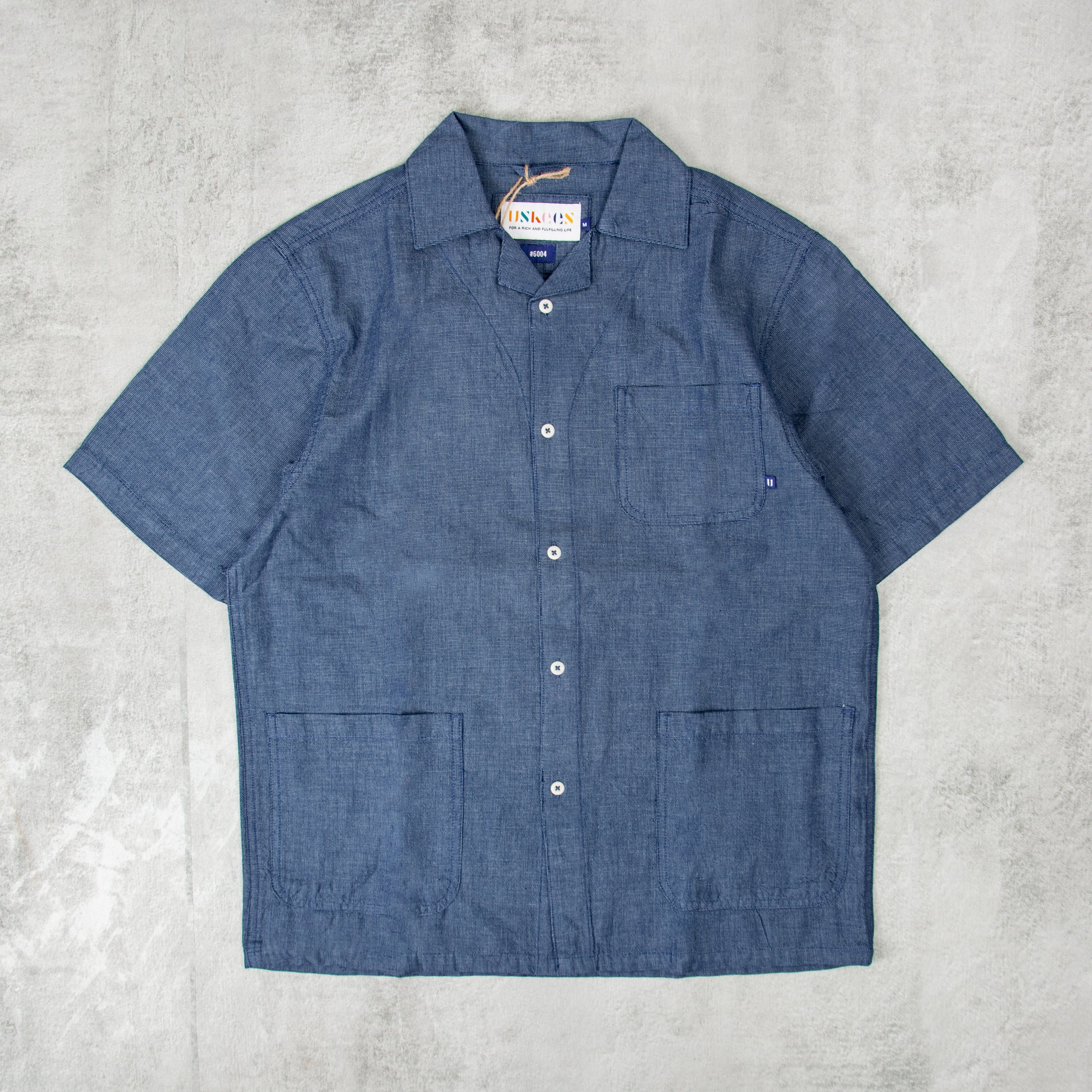 UNIONBAY Men's Short Sleeve Chambray Button-Up Shirt - Casual Woven Print & Solid Shirts