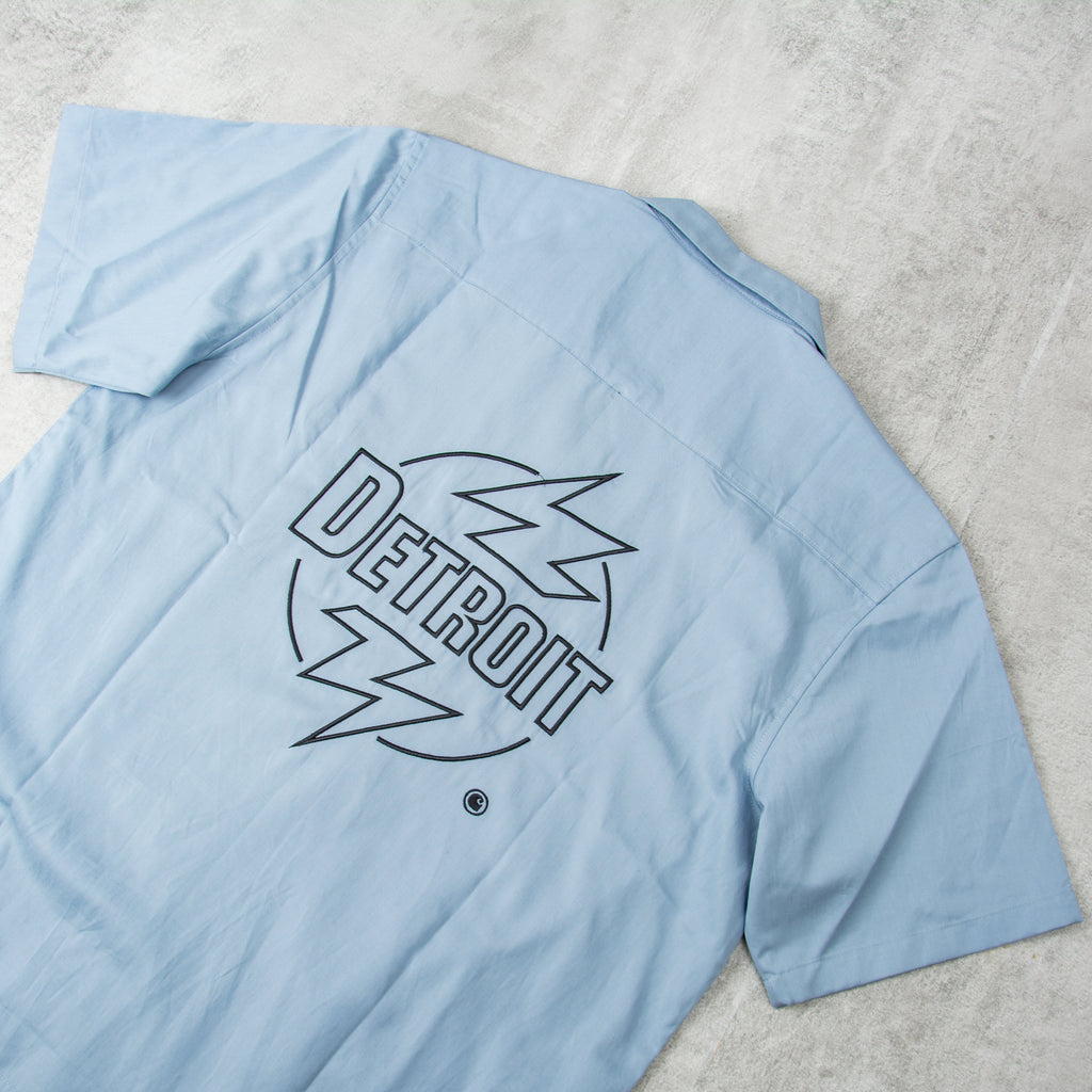 Carhartt WIP Ablaze S/S Shirt - Misty Sky / Black 3