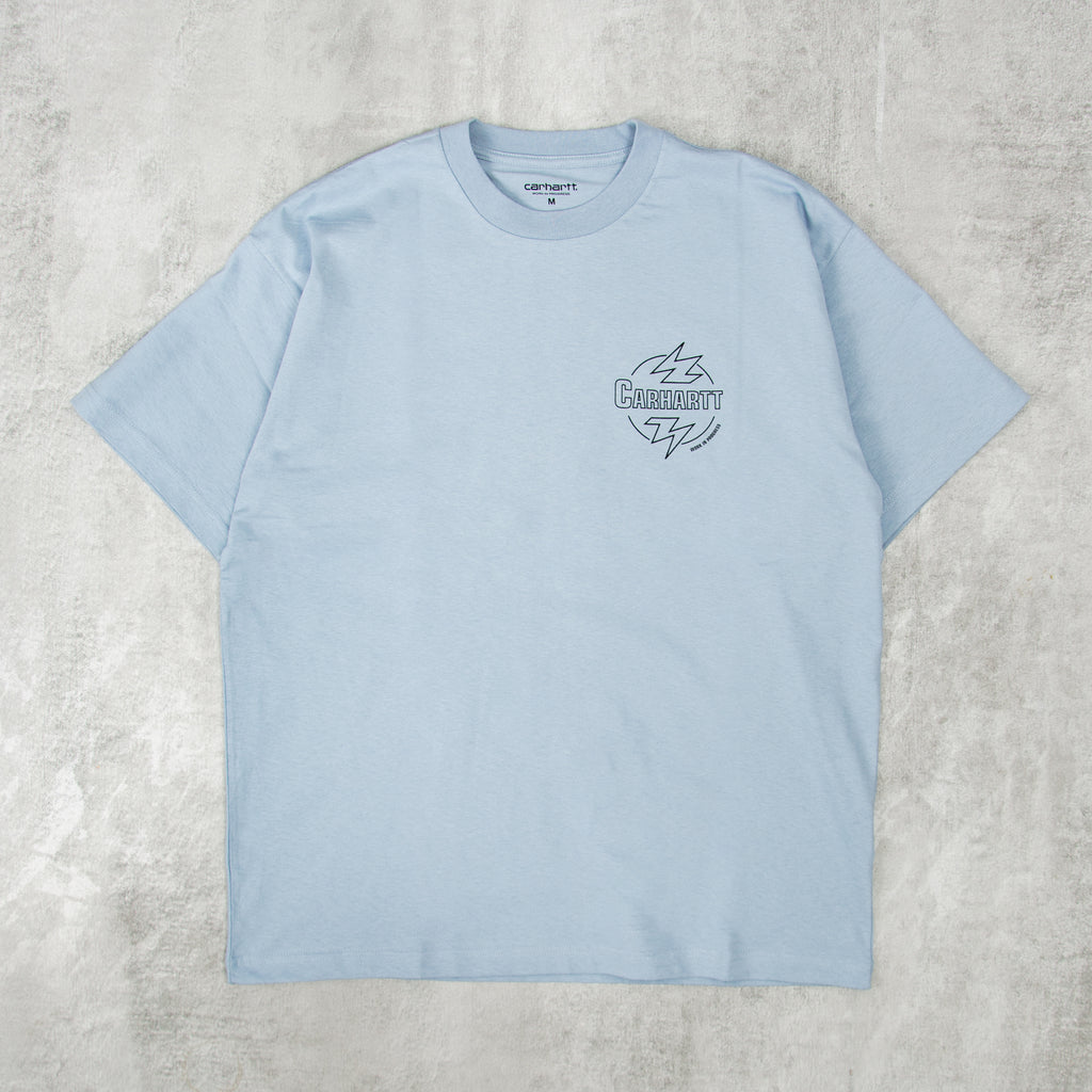 Carhartt WIP Ablaze Tee - Misty Sky / Black 1