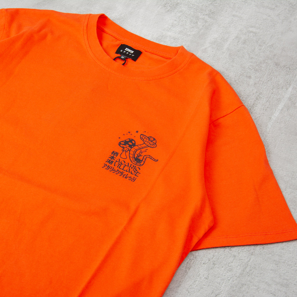 Edwin Agaric Village Tee - Tangerine 3