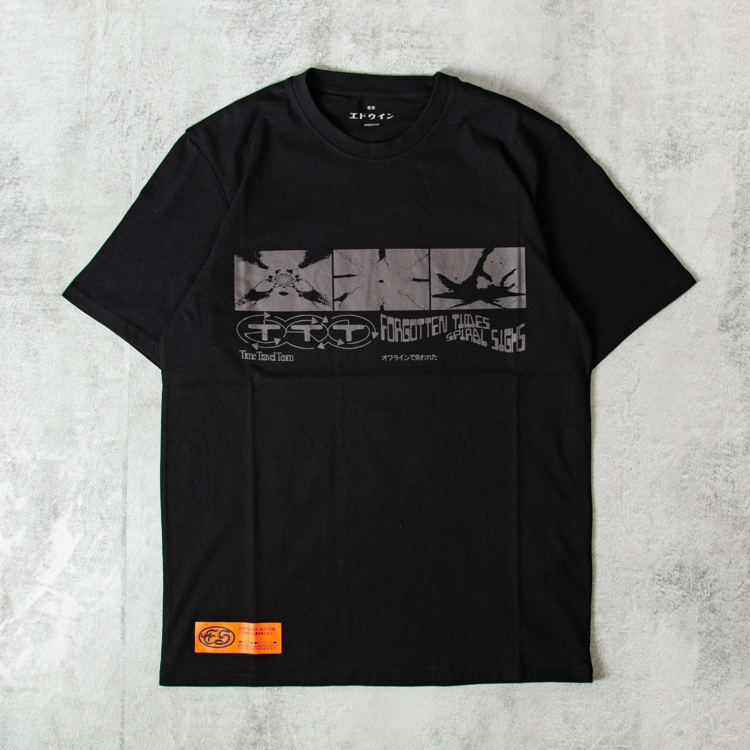 Buy the Edwin Always Late Tee - Black@Union Clothing | Union Clothing