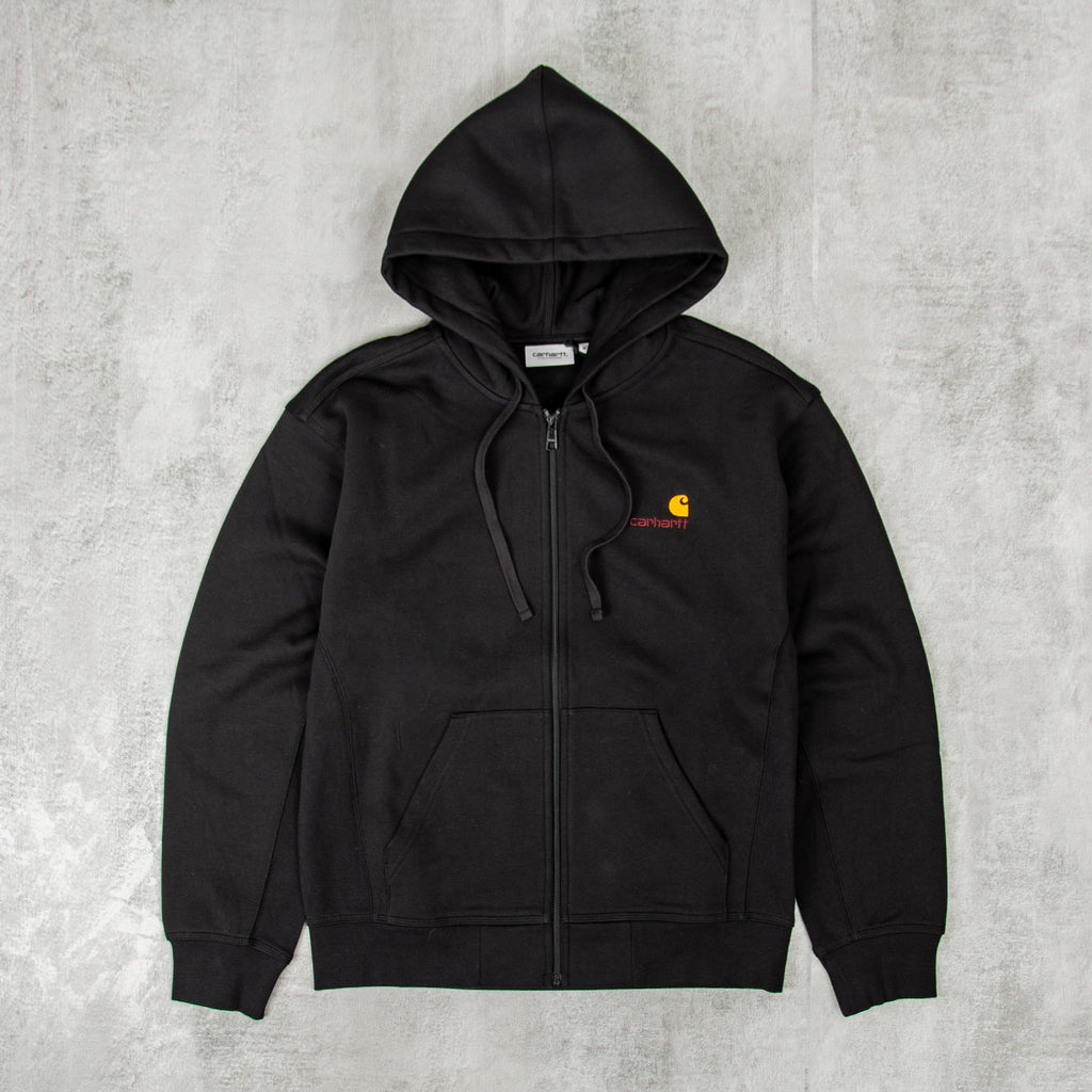 Carhartt WIP American Script Hooded Jacket - Black @Union Clothing ...