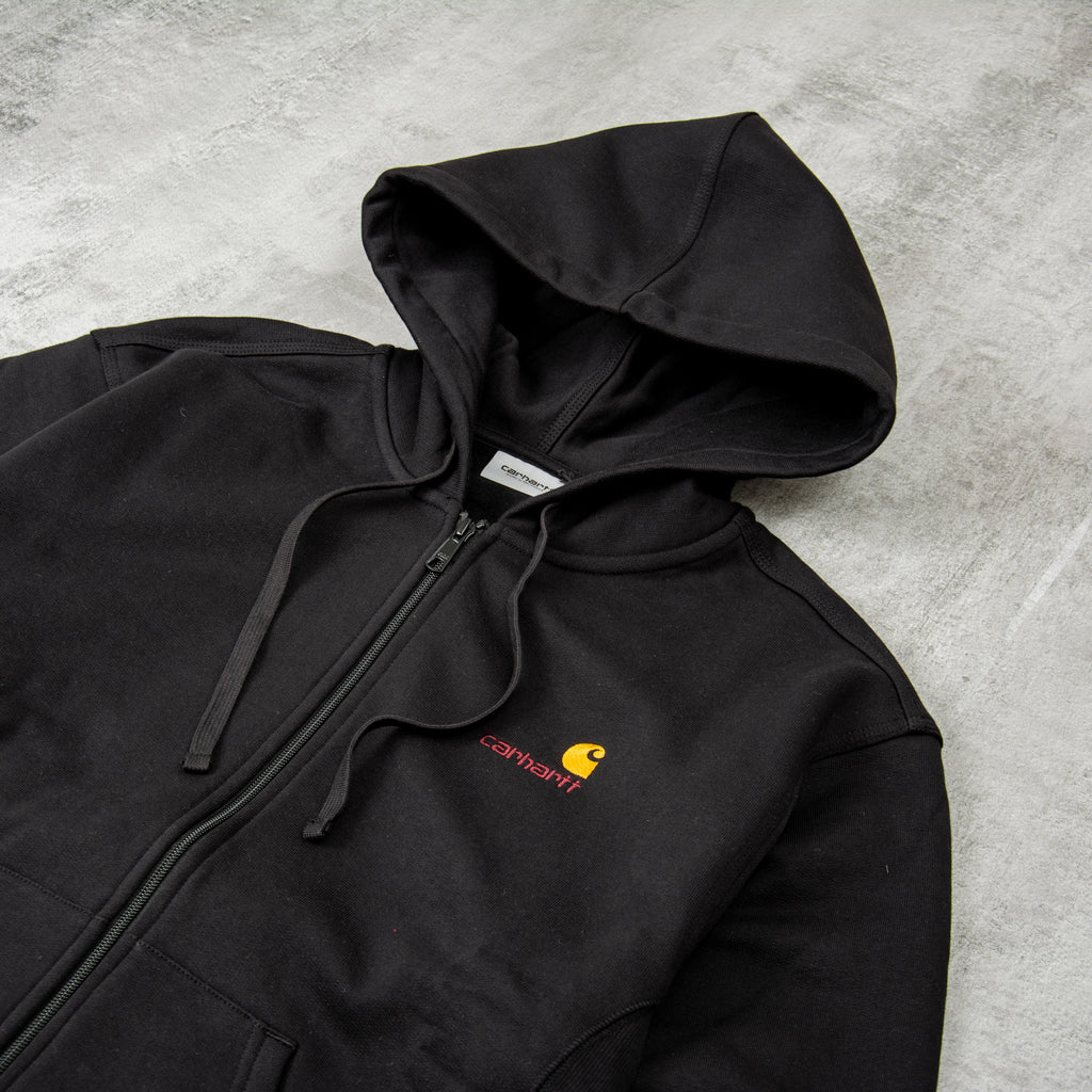 Carhartt WIP American Script Hooded Jacket - Black @Union Clothing ...