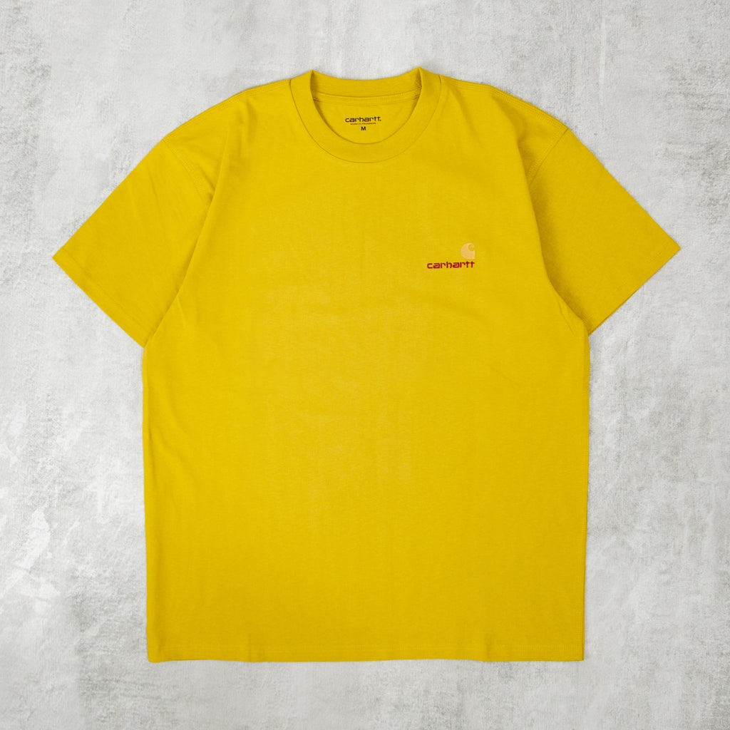 Carhartt WIP American Script S/S Tee - Golden Olive 1