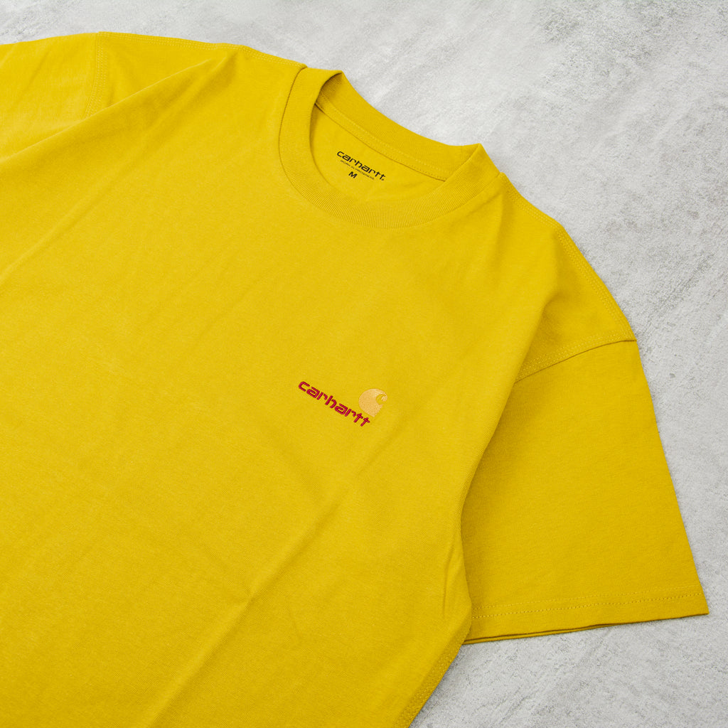 Carhartt WIP American Script S/S Tee - Golden Olive 2