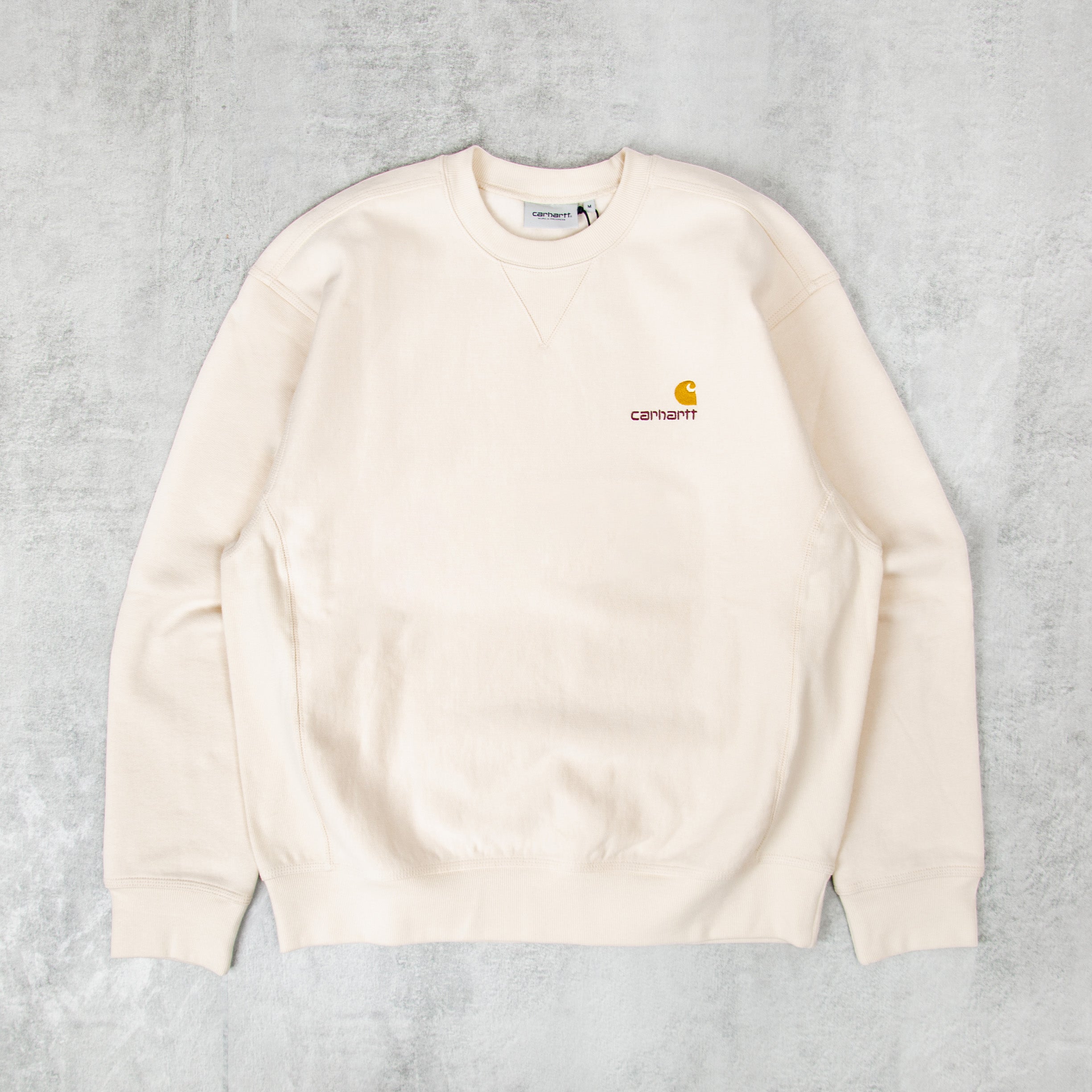 Buy the Carhartt American Script Sweat - Natural @Union Clothing 