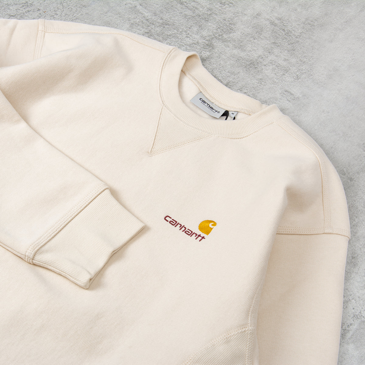 Buy the Carhartt American Script Sweat - Natural @Union Clothing ...