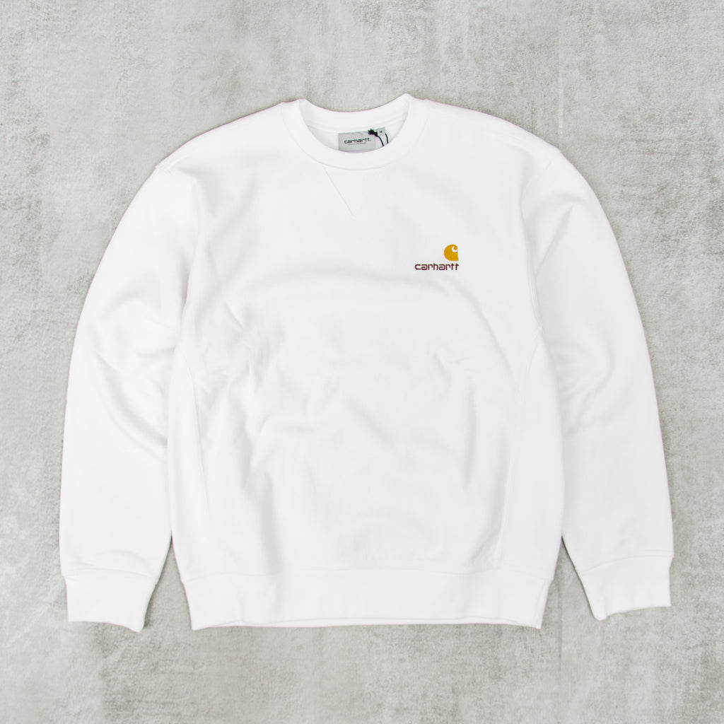 Carhartt WIP American Script Sweat - White 1