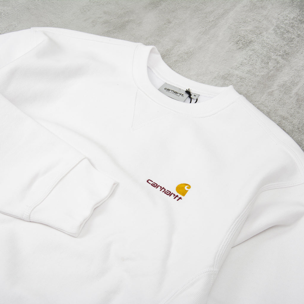 Carhartt WIP American Script Sweat - White 2
