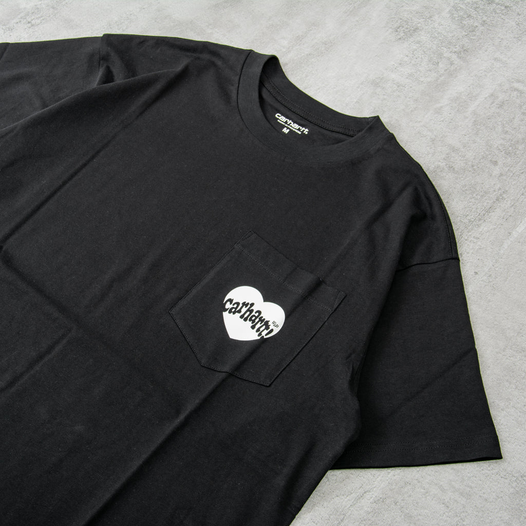 Carhartt WIP Amor Pocket Tee - Black / White 2
