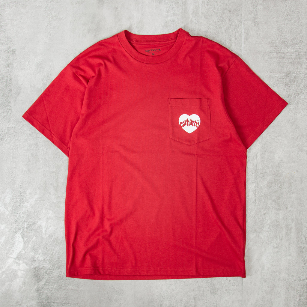 Carhartt WIP Amor Pocket Tee - Tuscany / White 1