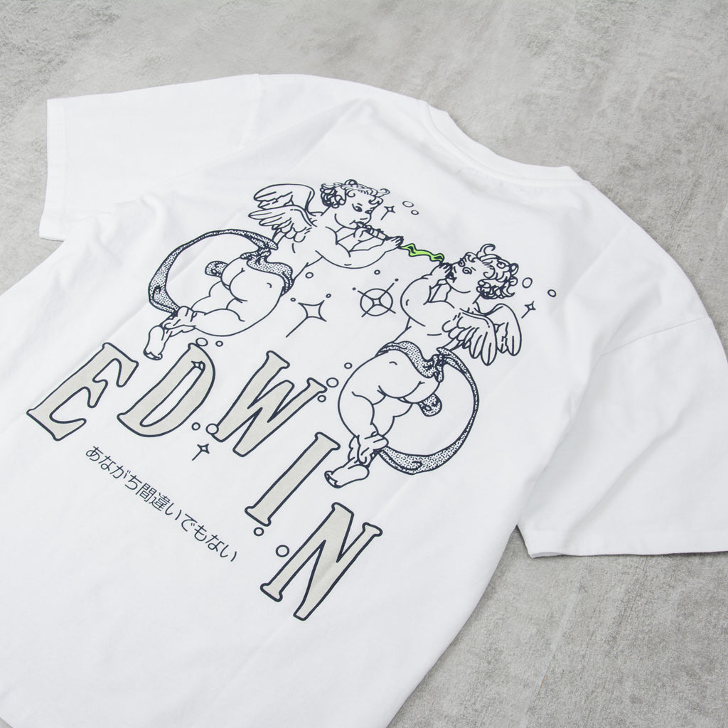 Edwin Angels Tee - White 2