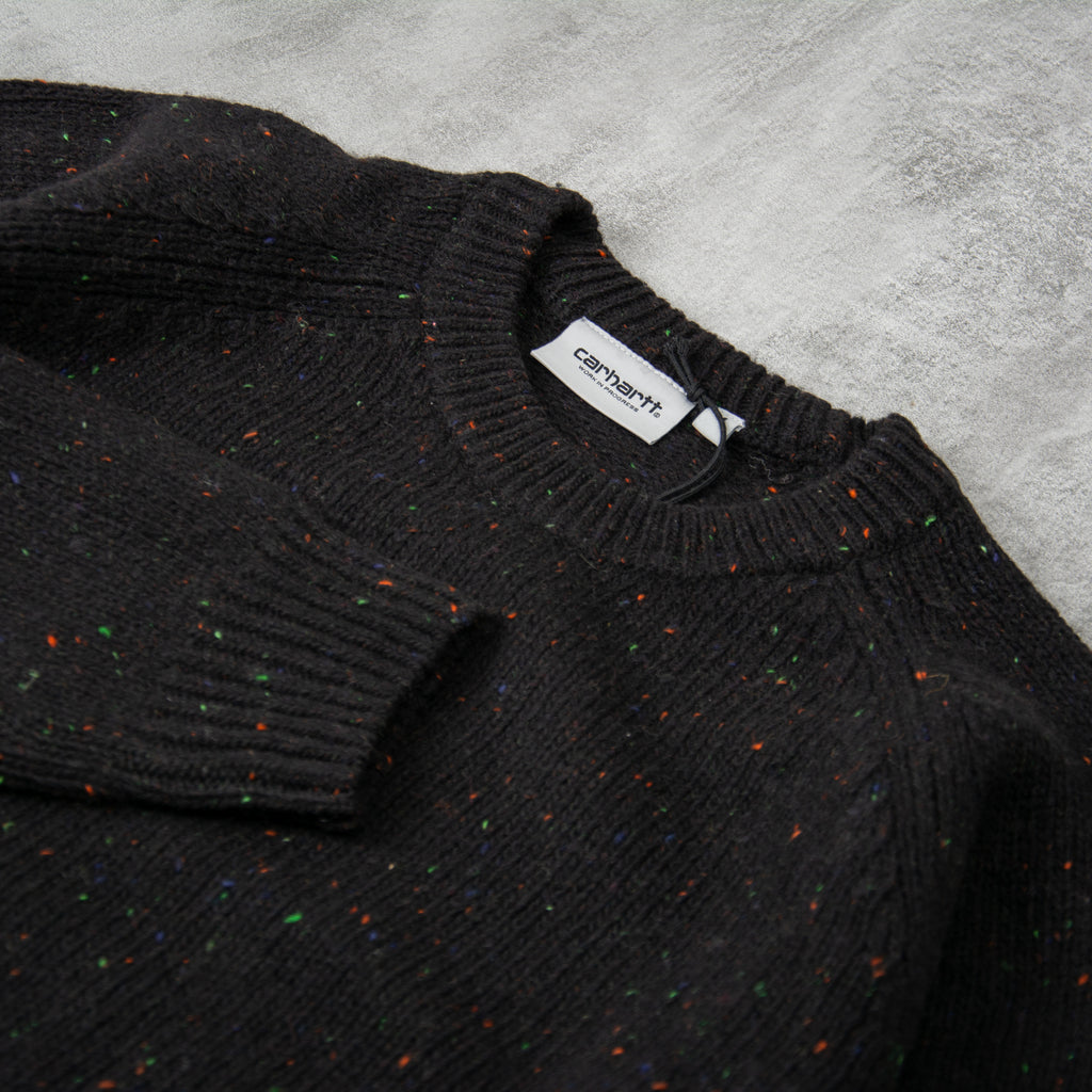 Carhartt WIP Anglistic Sweater - Speckled Black 3