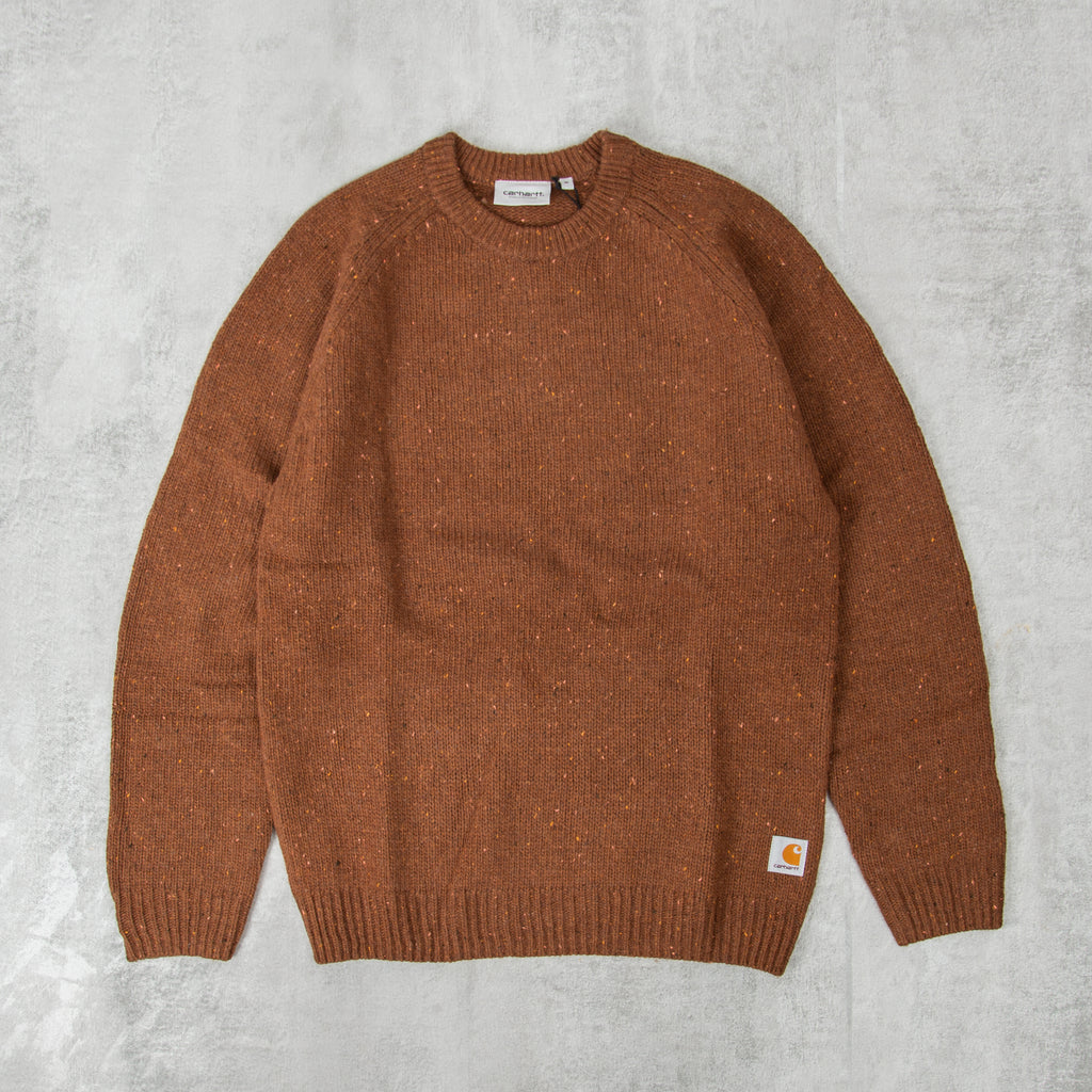 Carhartt WIP Anglistic Sweater - Speckled Tamarinds 1
