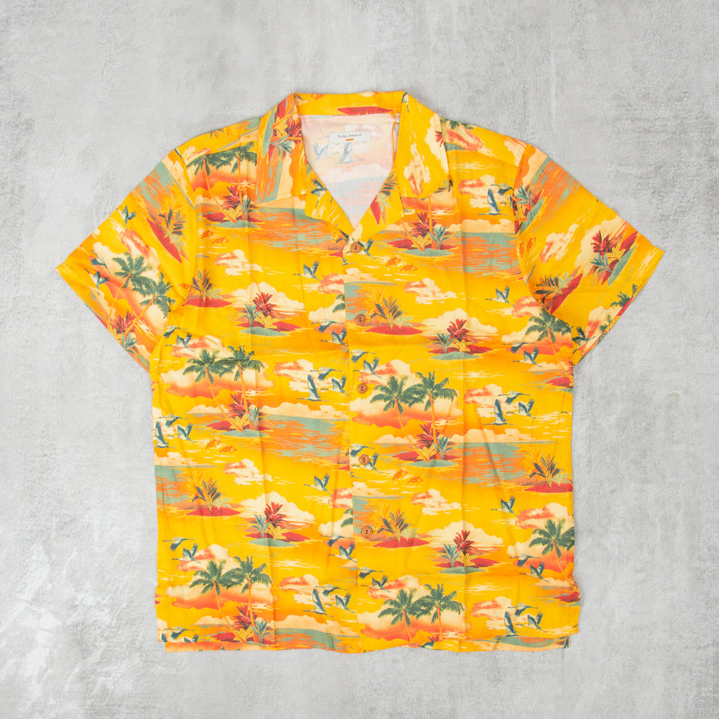 Nudie Arvid Hawaii Shirt - Sunflower 1