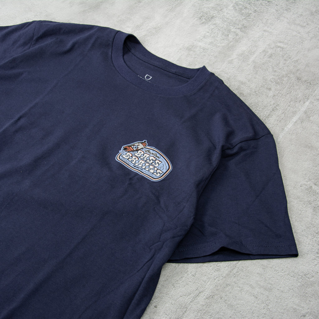 Brixton Bass Brains Boat S/S Tee - Washed Navy 3