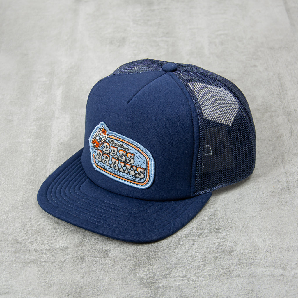 Brixton Bass Brains Boat Trucker - Washed Navy 1