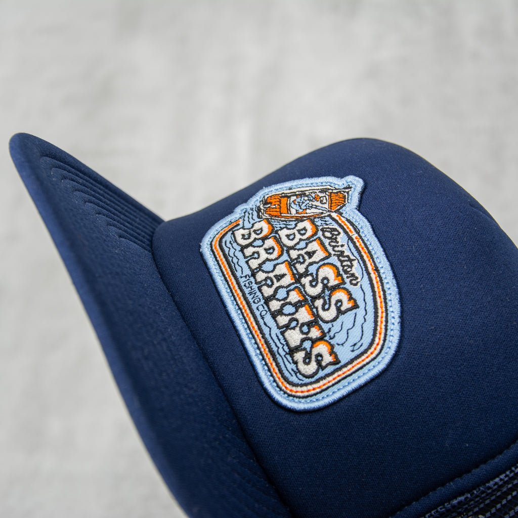 Brixton Bass Brains Boat Trucker - Washed Navy 2