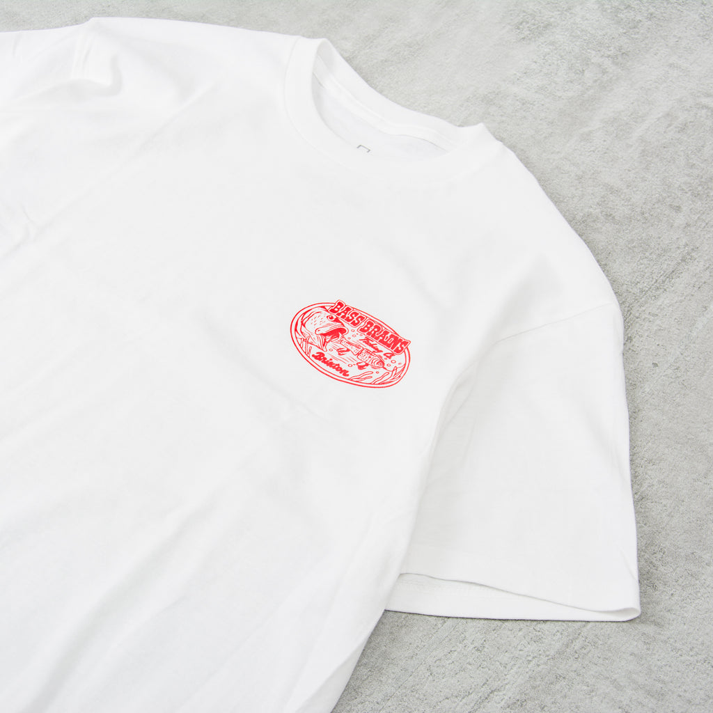 Brixton Bass Brains Swim S/S Tee - White 3