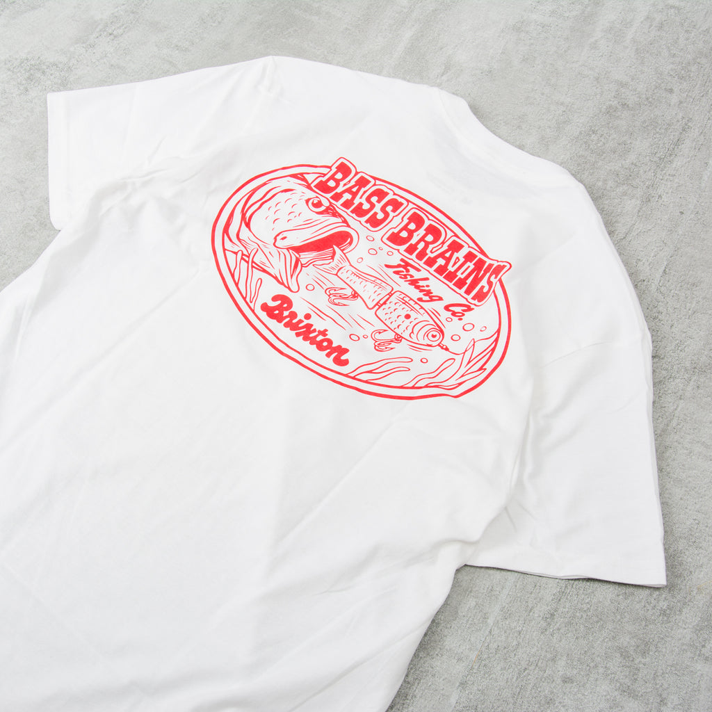 Brixton Bass Brains Swim S/S Tee - White 2