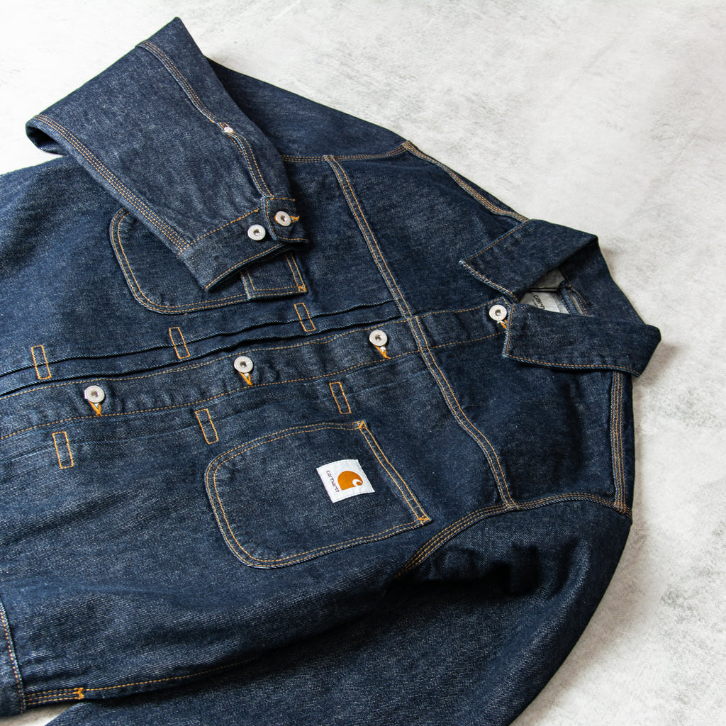 Buy the Carhartt WIP Belmar Jacket - Blue RInsed @Union Clothing