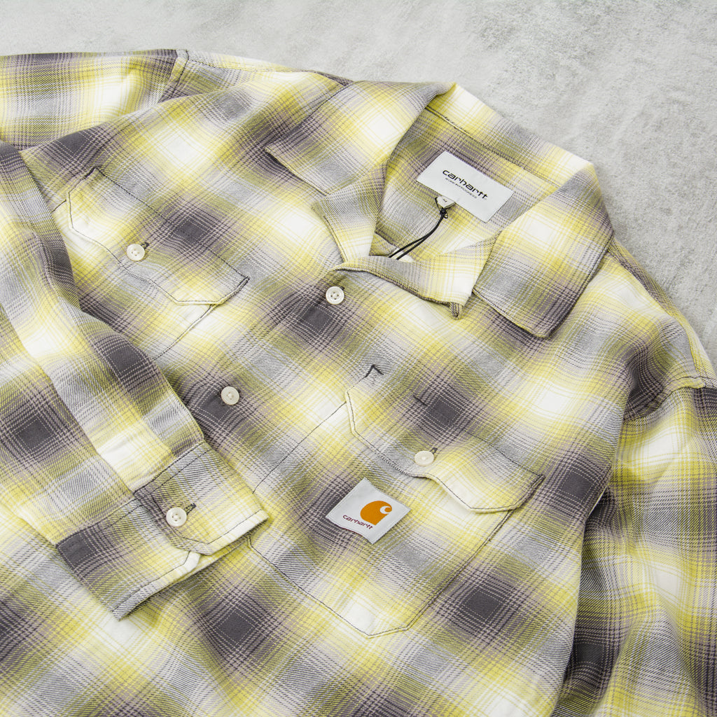 Carhartt WIP Blanchard L/S Shirt - Arctic Lime 2