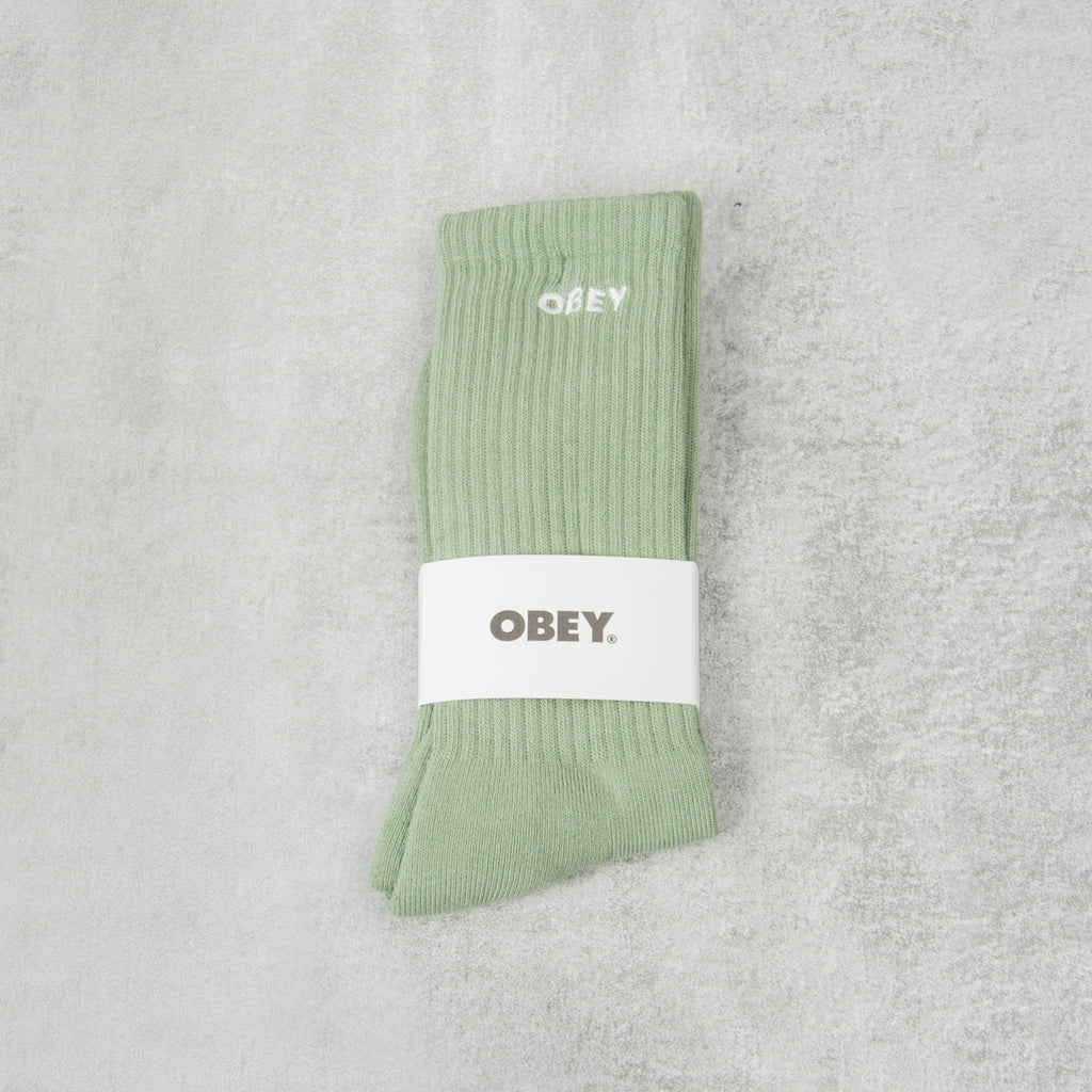 Buy the Obey Bold Socks - Iceberg Green@Union Clothing | Union Clothing