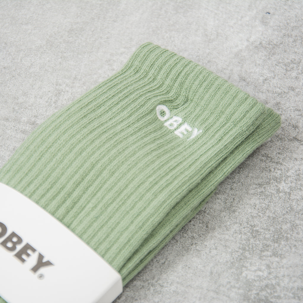 Obey Bold Socks - Iceberg Green 2