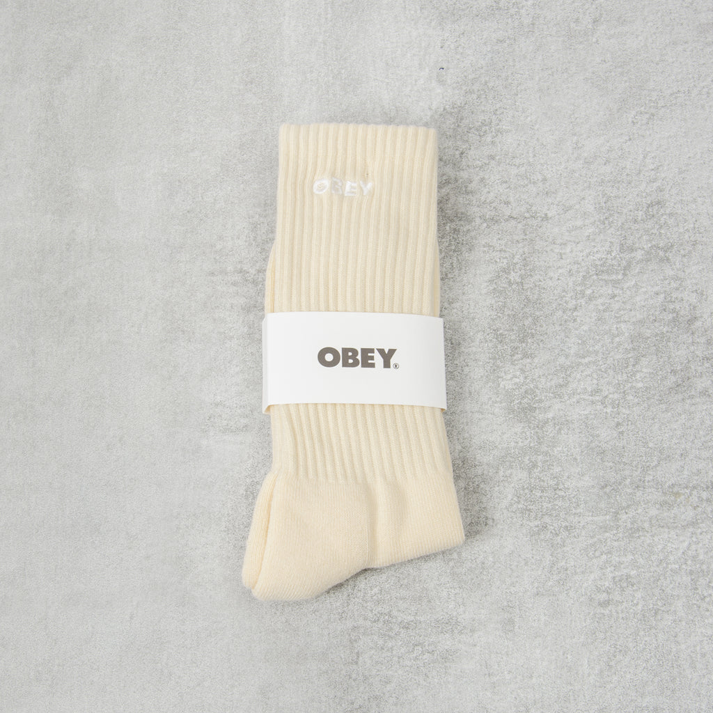 Obey Bold Socks - Unbleached 1