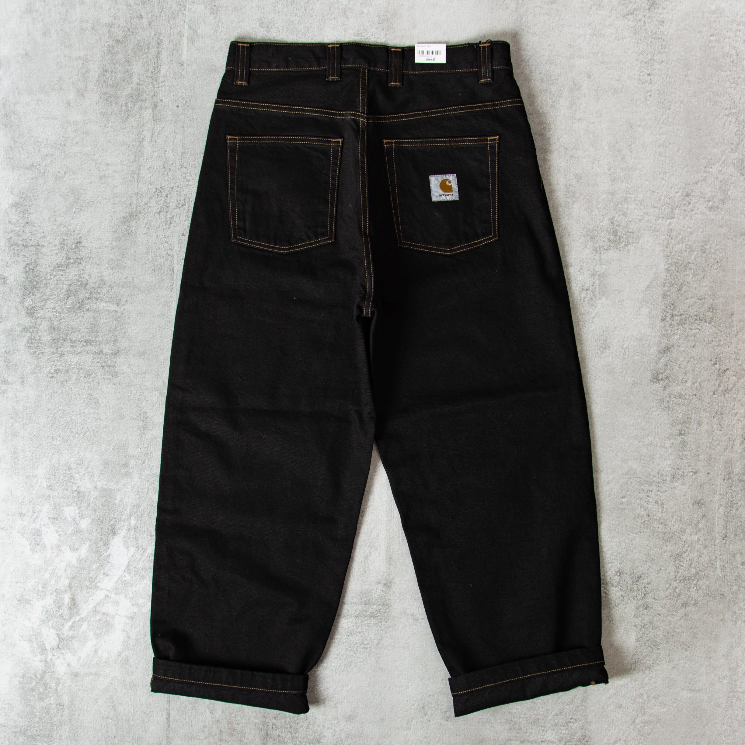 Buy the Carhartt WIP Brandon Pant - Black Rinse@Union Clothing