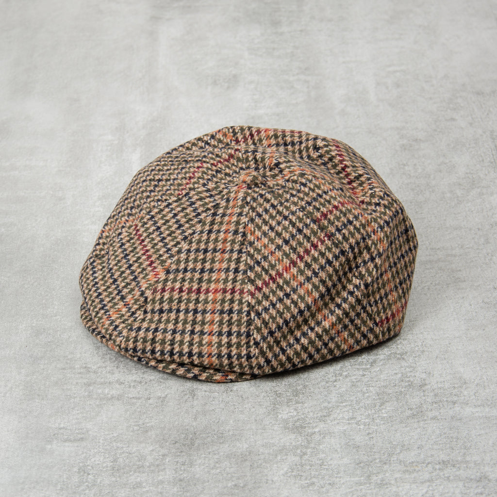 Brixton Brood Snap Flat Cap - Olive Surplus / Beige / Black 1