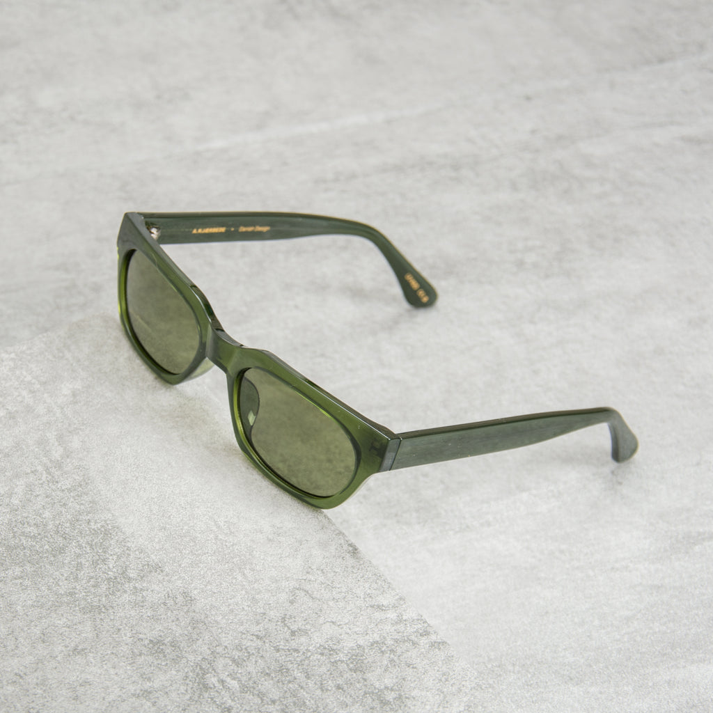 A.Kjaerbede Kaya Aviator Sunglasses in Green Marble Transparent