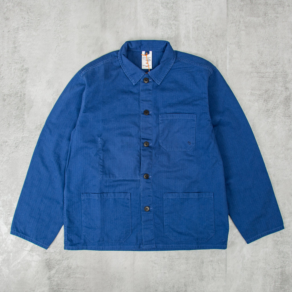 Nudie Buddy Herringbone Chore Jacket - Blue 1