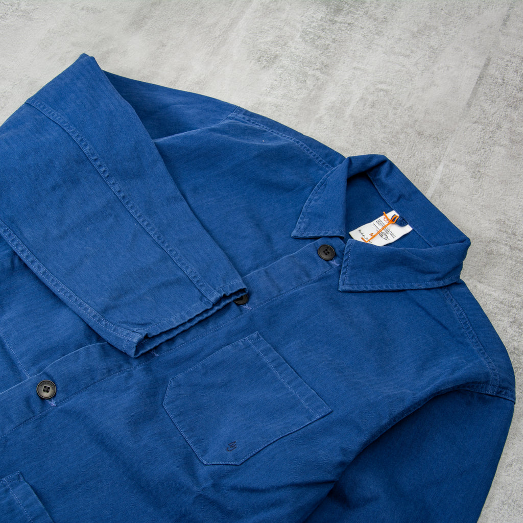 Nudie Buddy Herringbone Chore Jacket - Blue 2