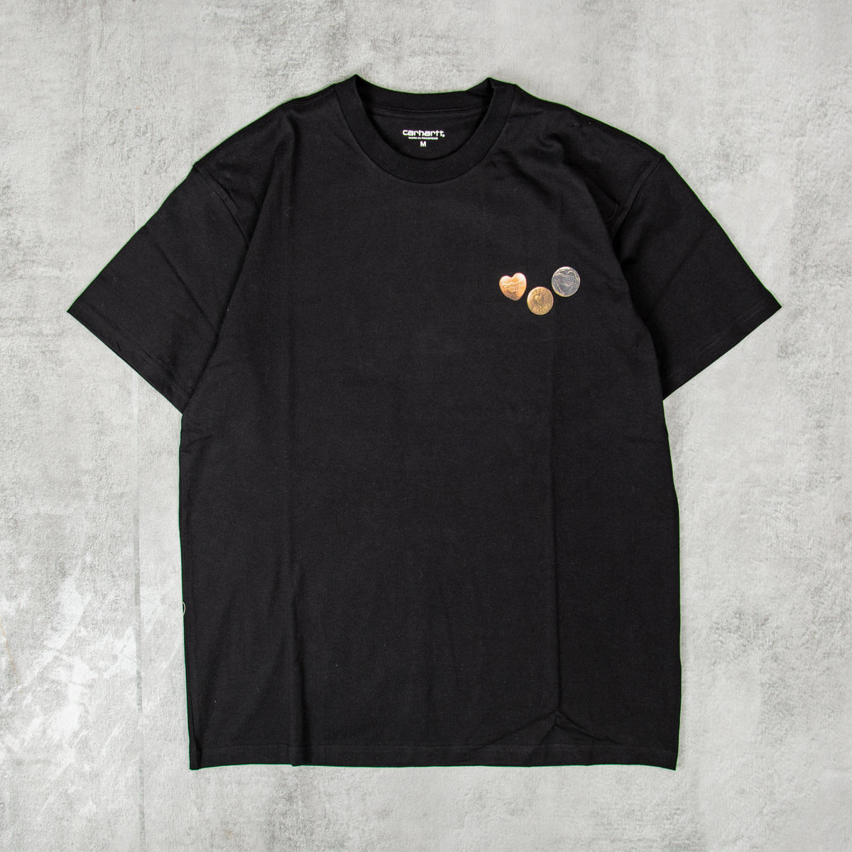 The Carhartt WIP Button Tee - Black@Union Clothing | Union Clothing