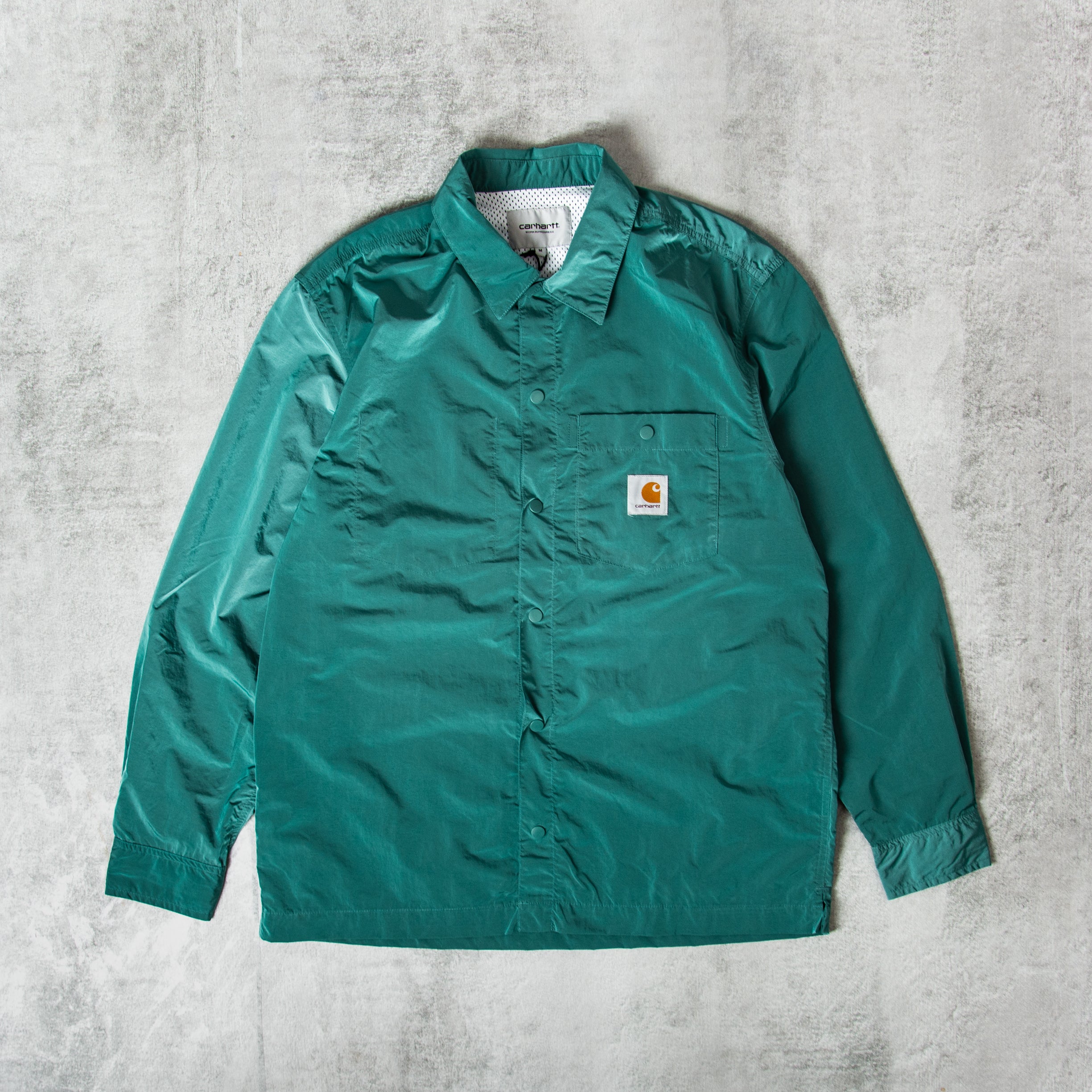 Buy the Carhartt WIP Canby Shirt Jac - Silver Pine@Union Clothing