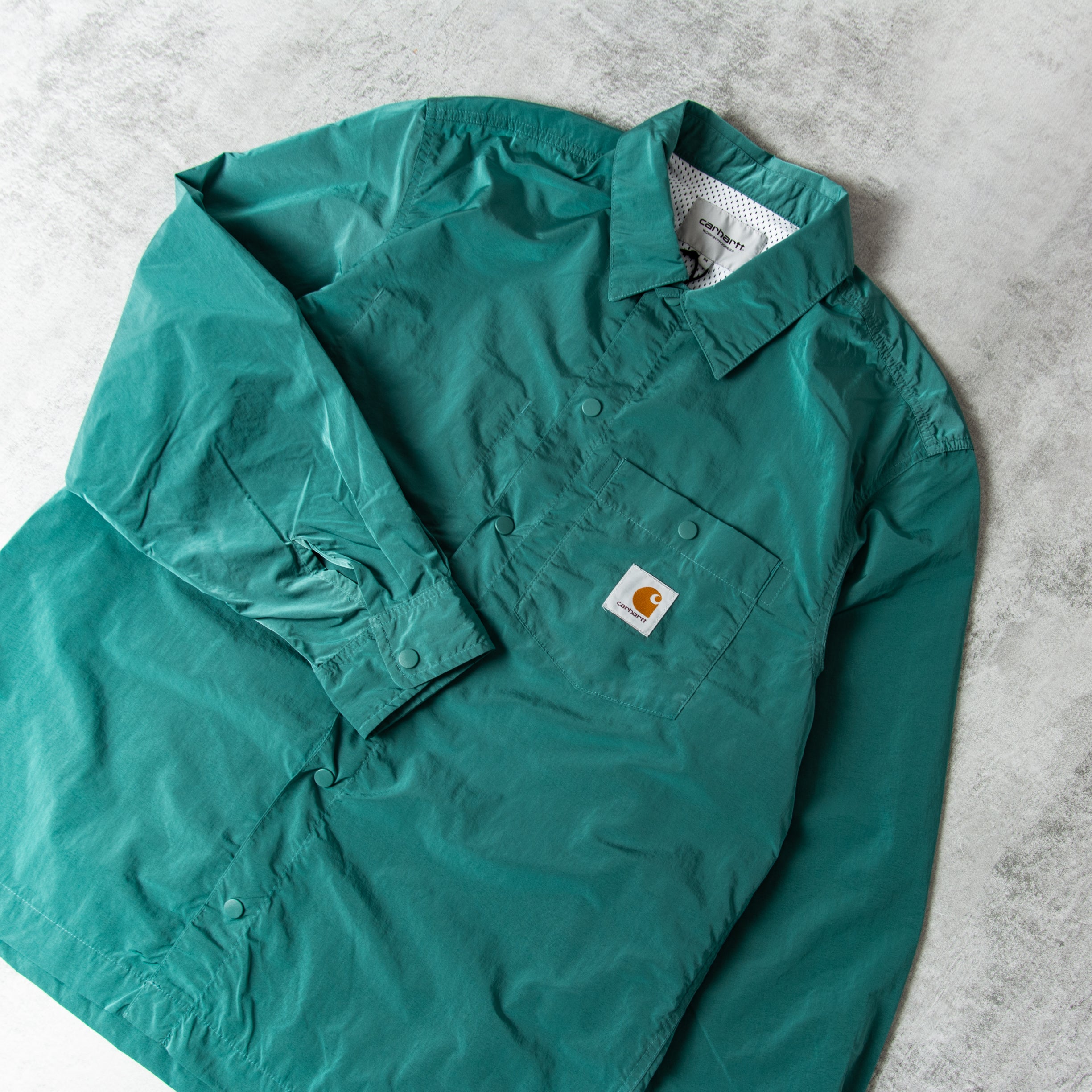 Buy the Carhartt WIP Canby Shirt Jac - Silver Pine@Union Clothing 