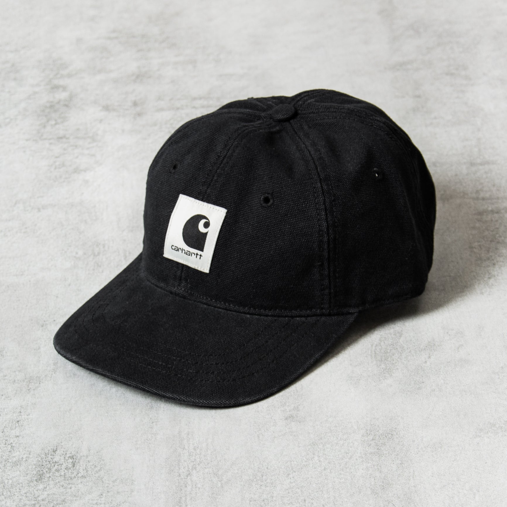 24SS 【ENNOY 】COTTON CANVAS CAP (Black) Buy the Carhartt WIP Canvas Cap - Black Stone Washed @Union