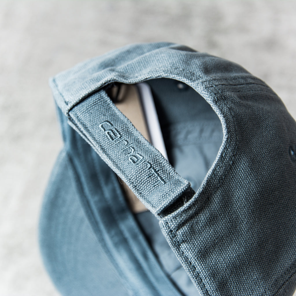 Cap Design Convas Buy Carhartt WIP Canvas Cap - Cozy Blue Stone Washed @Union Clothing ...