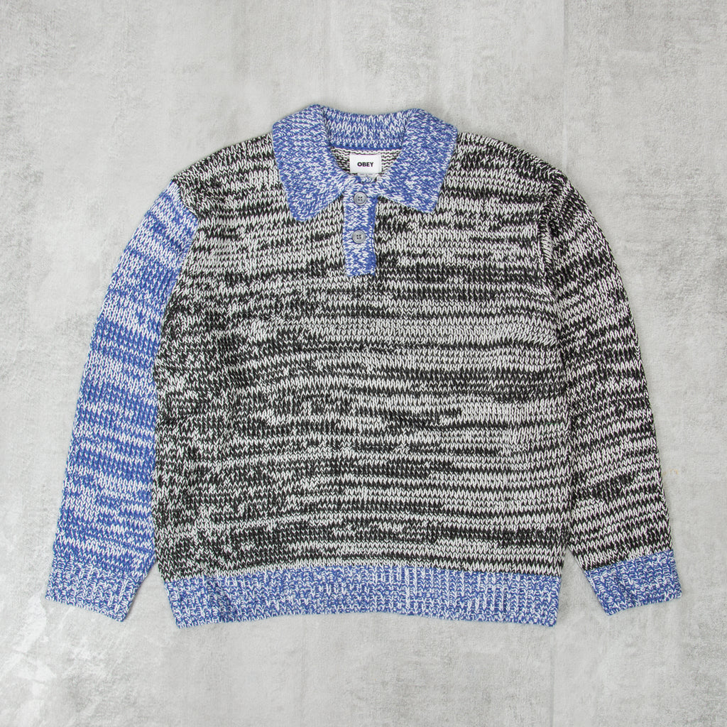 Obey Carter Sweater Polo - Black / Multi 1