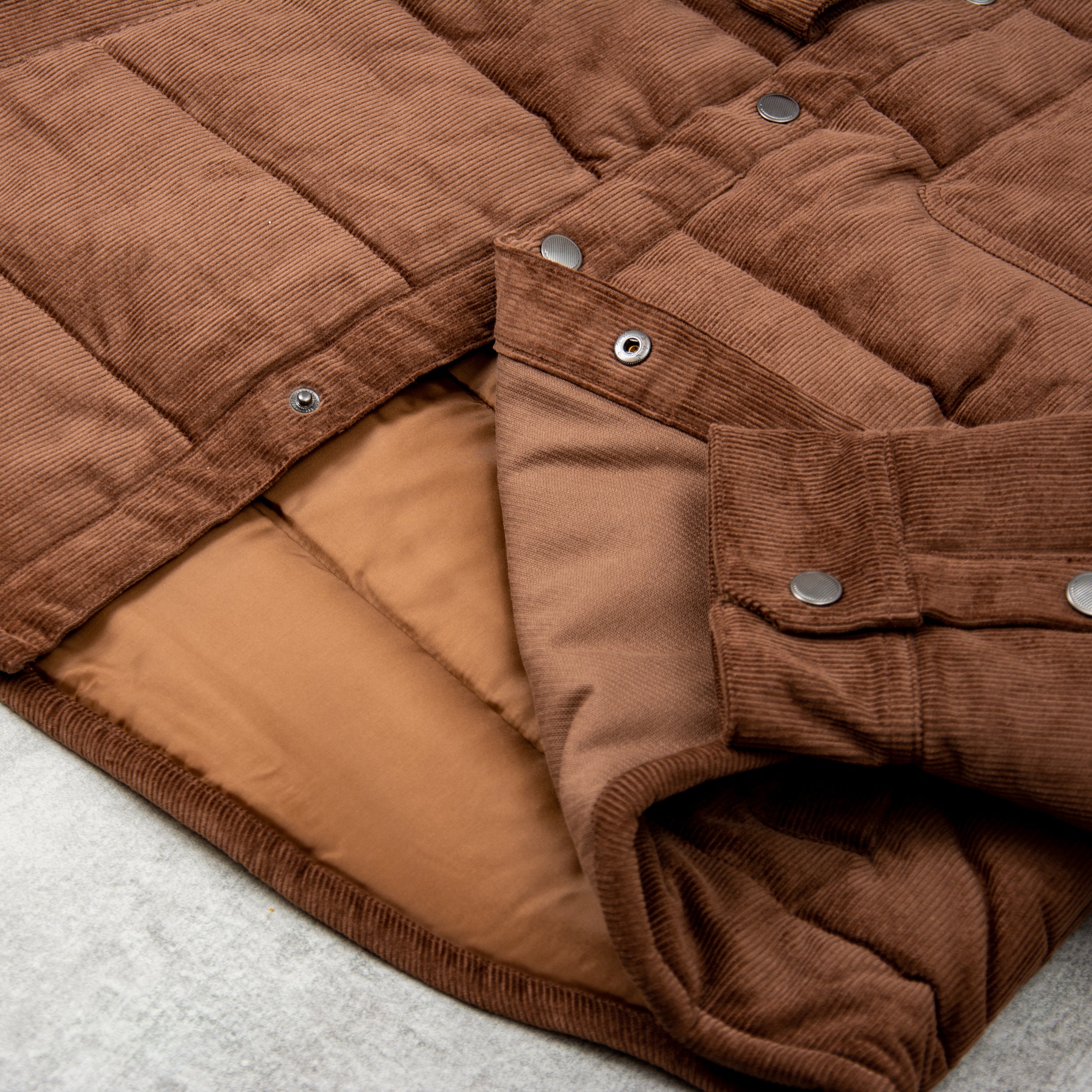 Buy the Brixton Cass Jacket Pinecone Brown Cord Union Clothing Union Clothing