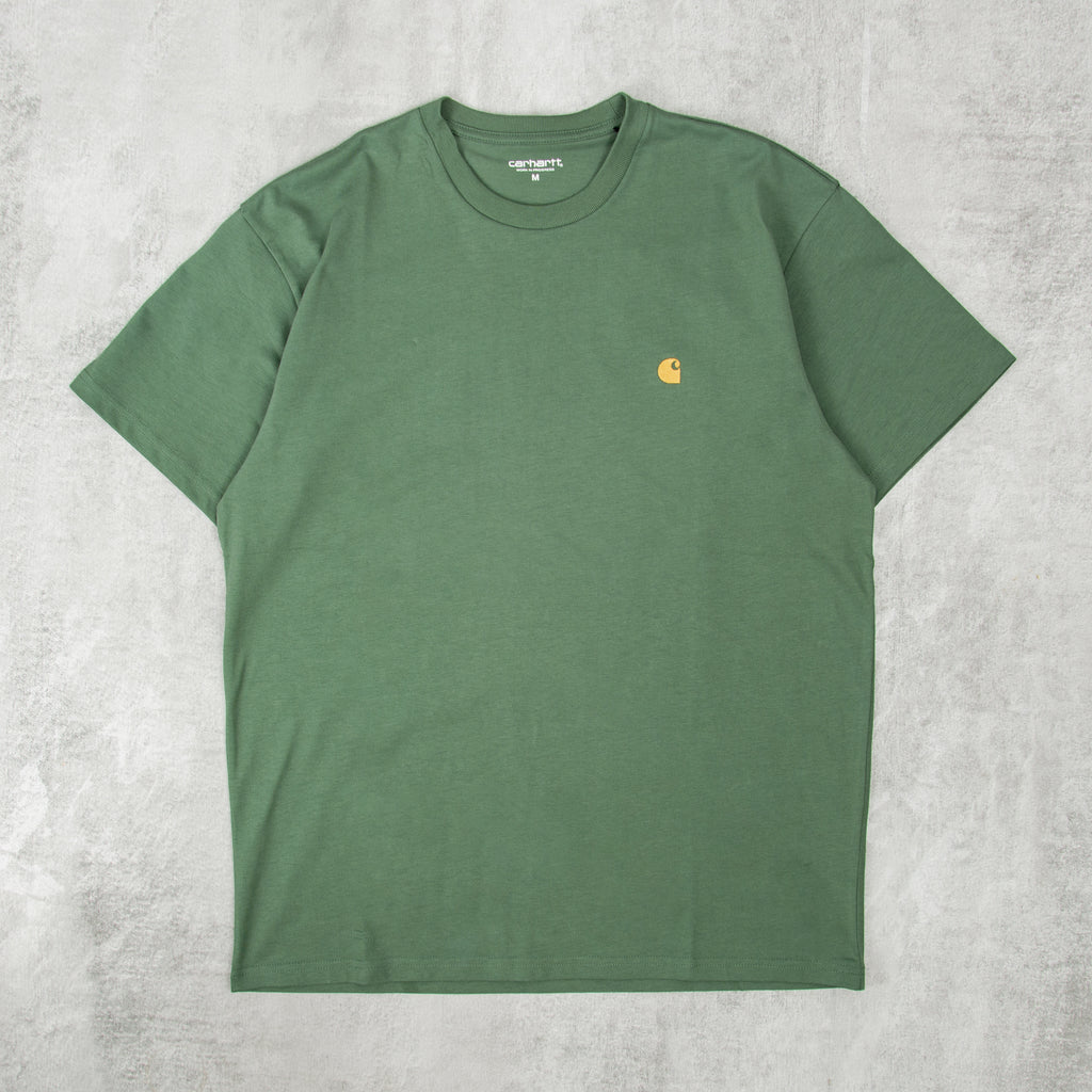 Carhartt WIP Chase S/S Tee - Duck Green / Gold 1