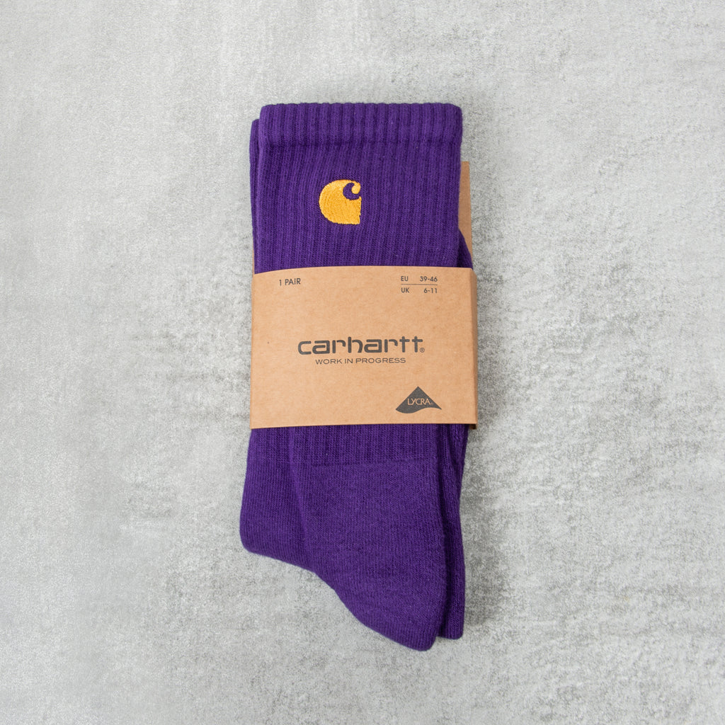 Carhartt WIP Chase Socks - Tyrian 1