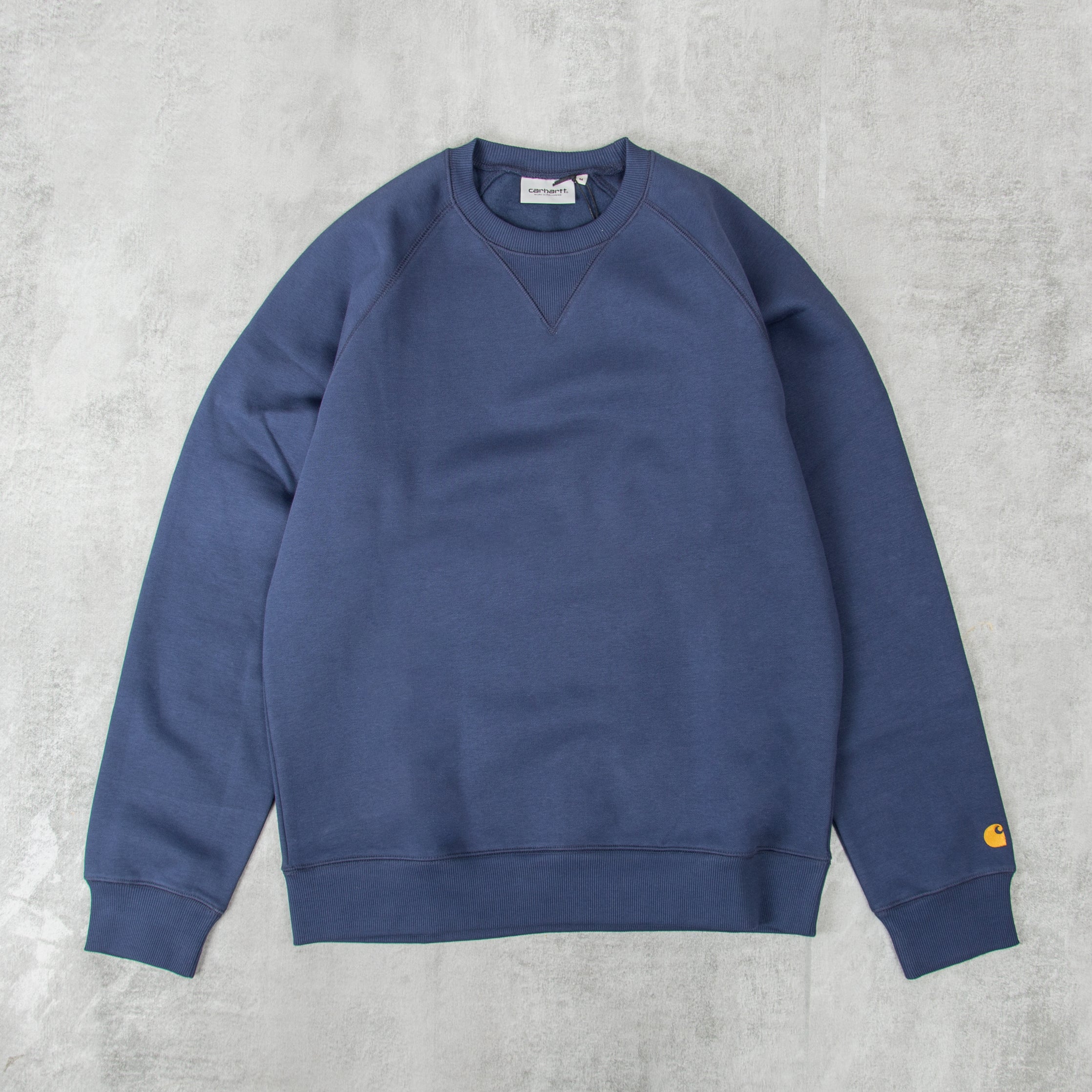 Get the Carhartt Chase Sweatshirt Storm Blue@Union Clothing