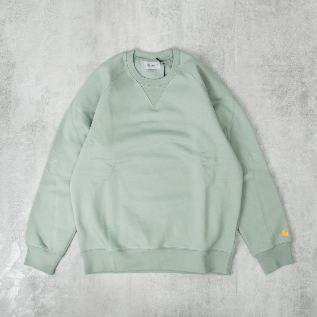 Carhartt WIP Chase Sweatshirt - Glassy Teal 1