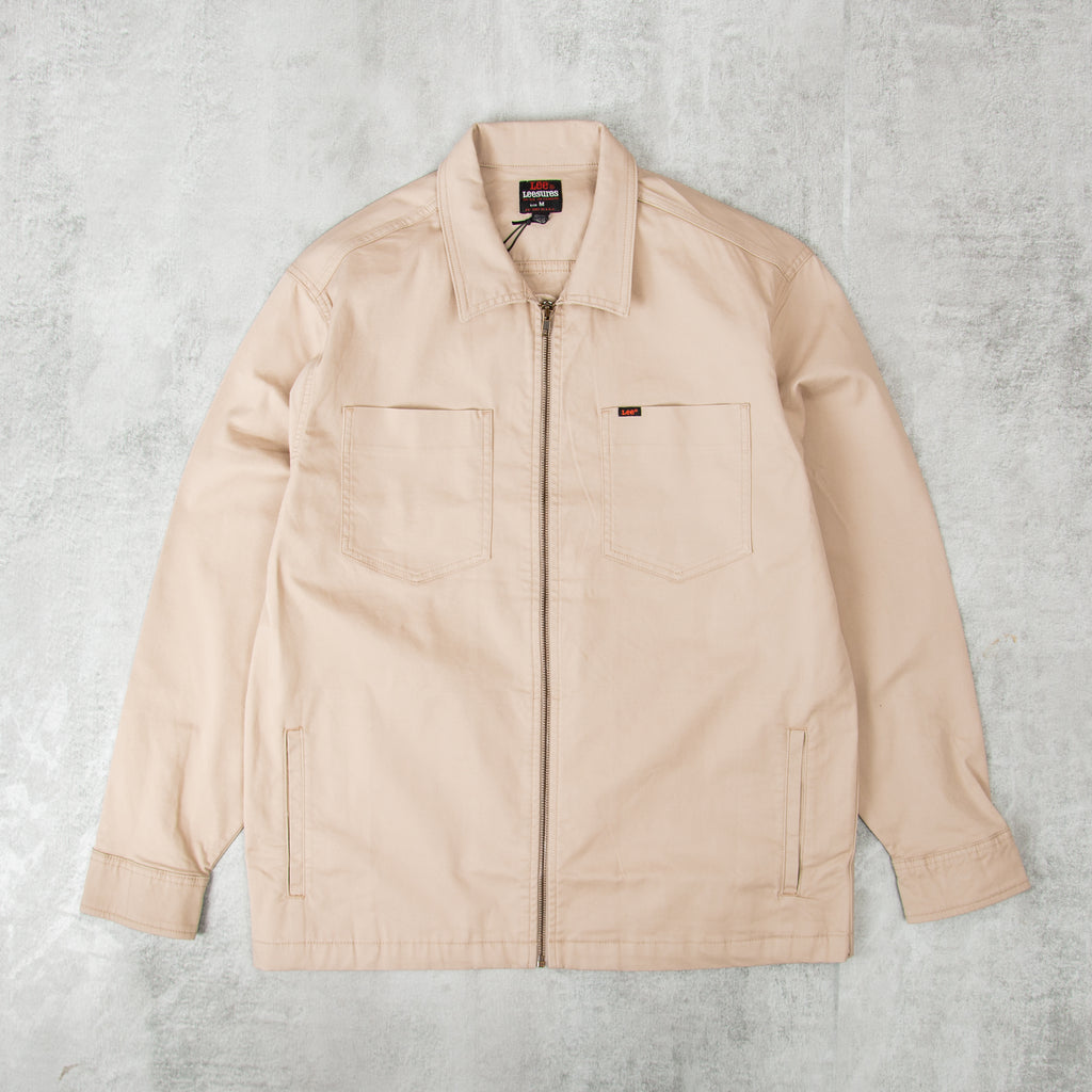 Lee Chetopa Zip Overshirt - Stone 1