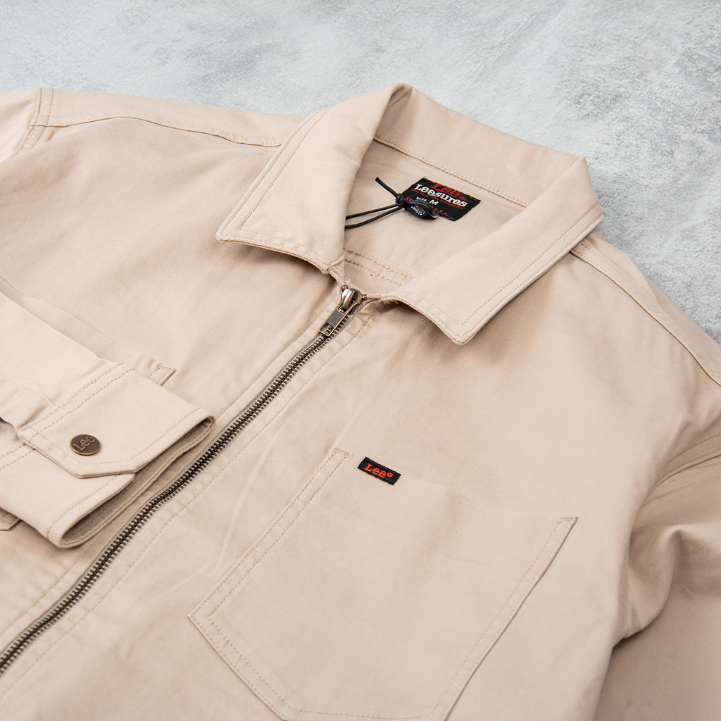 Lee Chetopa Zip Overshirt - Stone 2