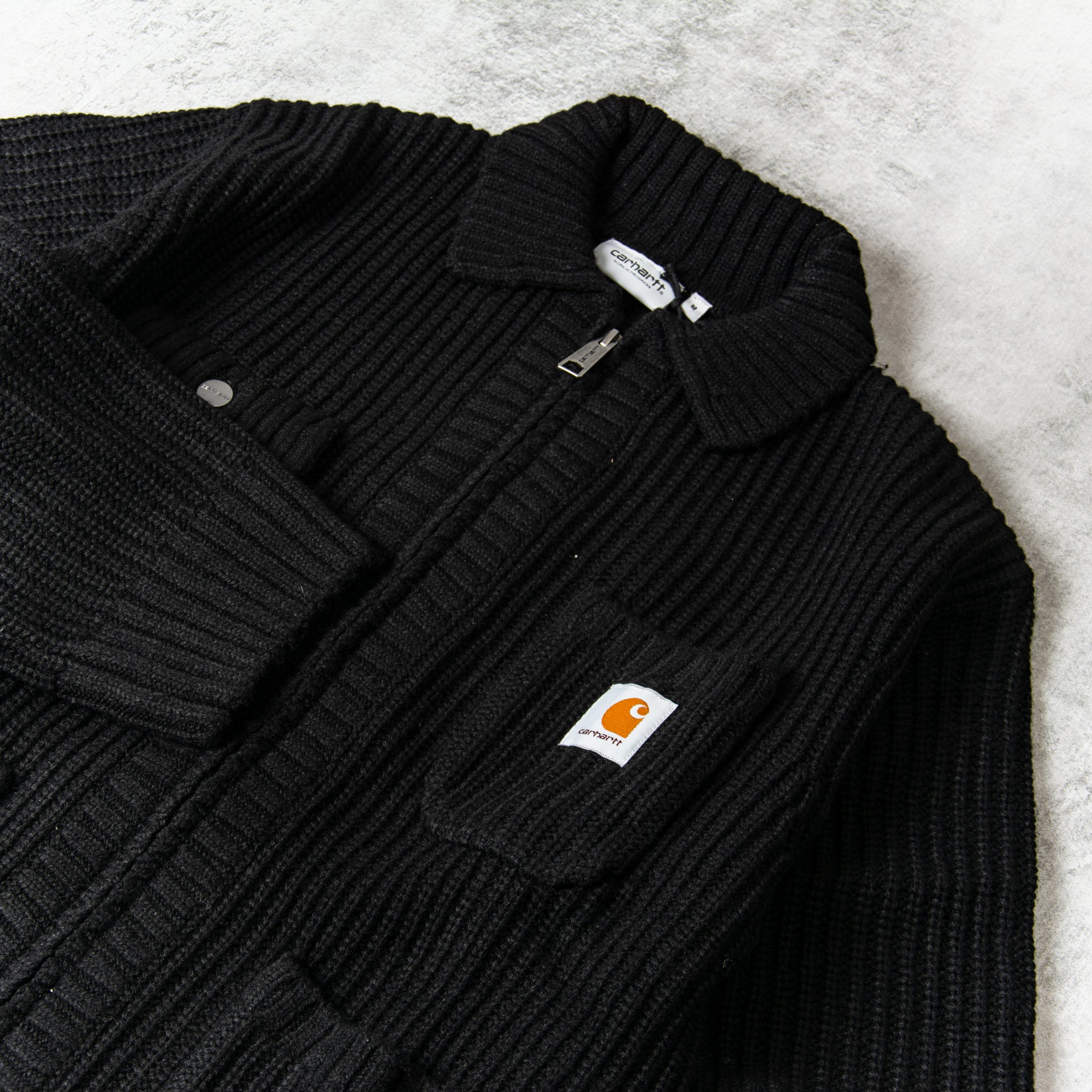 Buy Carhartt WIP Chore Knit Jacket - Black@Union Clothing | Union 