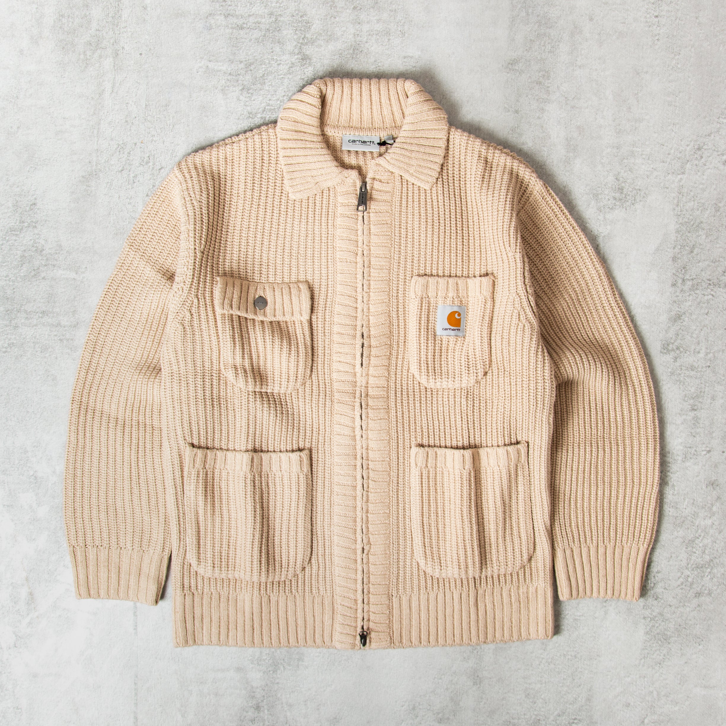 【NKNIT】knit blouson Zipped NKNIT KNIT blouson Knitted Blouson