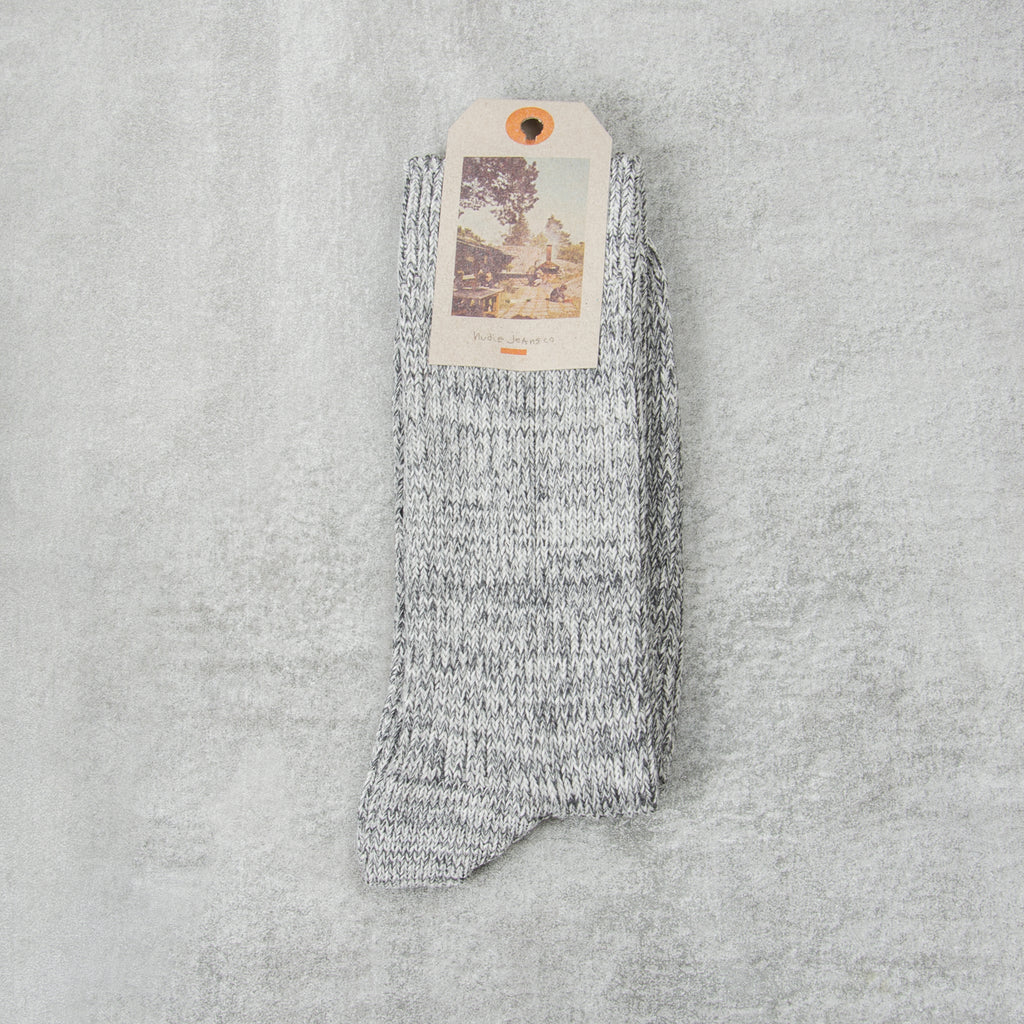 Nudie Chunky Sock Rebirth - Greymelange 1